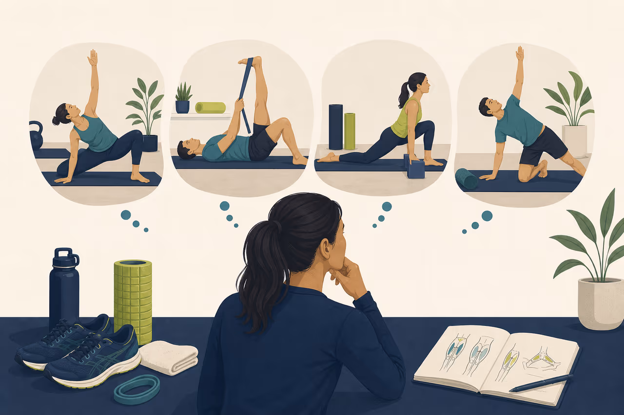 Editorial illustration about how runners can choose a mobility class.