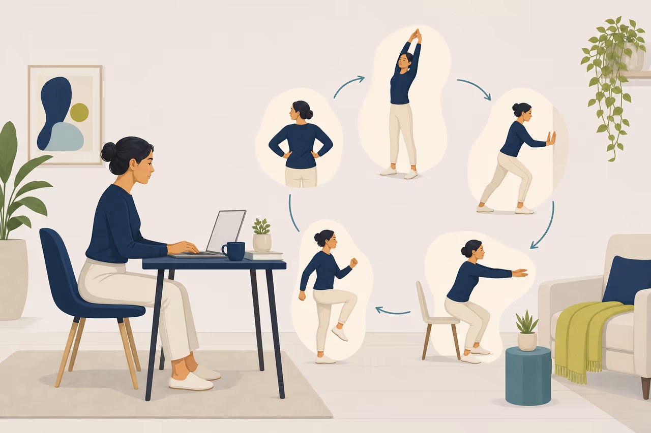 Editorial illustration about what are exercise snacks.