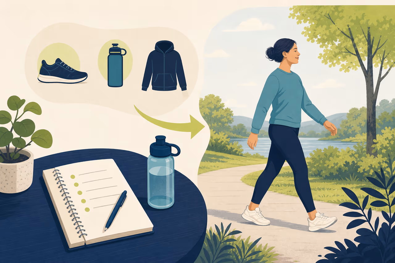 Editorial illustration about how to start cardio when you are inactive.