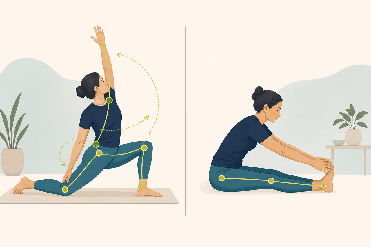 Editorial illustration about mobility vs flexibility explained.