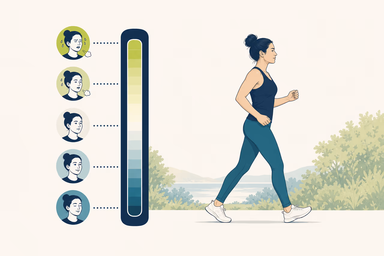 Editorial illustration about rate of perceived exertion explained.