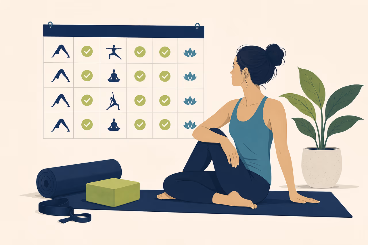 Editorial illustration about are 30 day beginner yoga challenges useful.