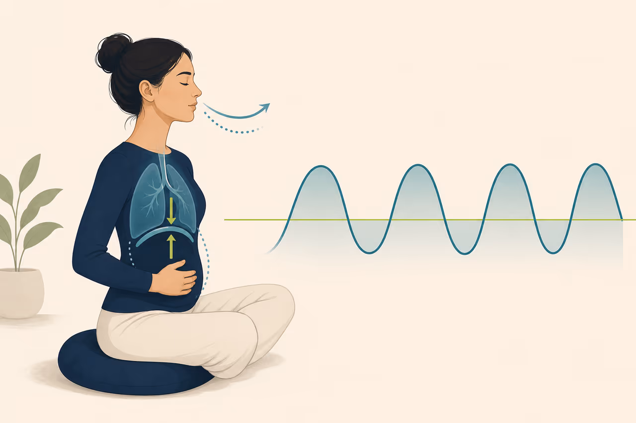 Editorial illustration about what is coherent breathing.