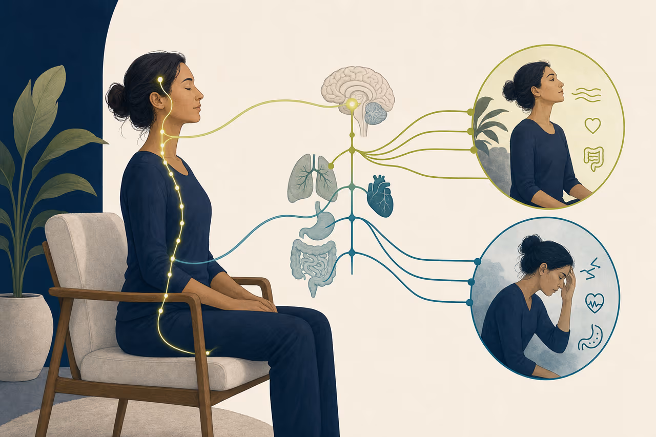Editorial illustration about what nervous system regulation means.