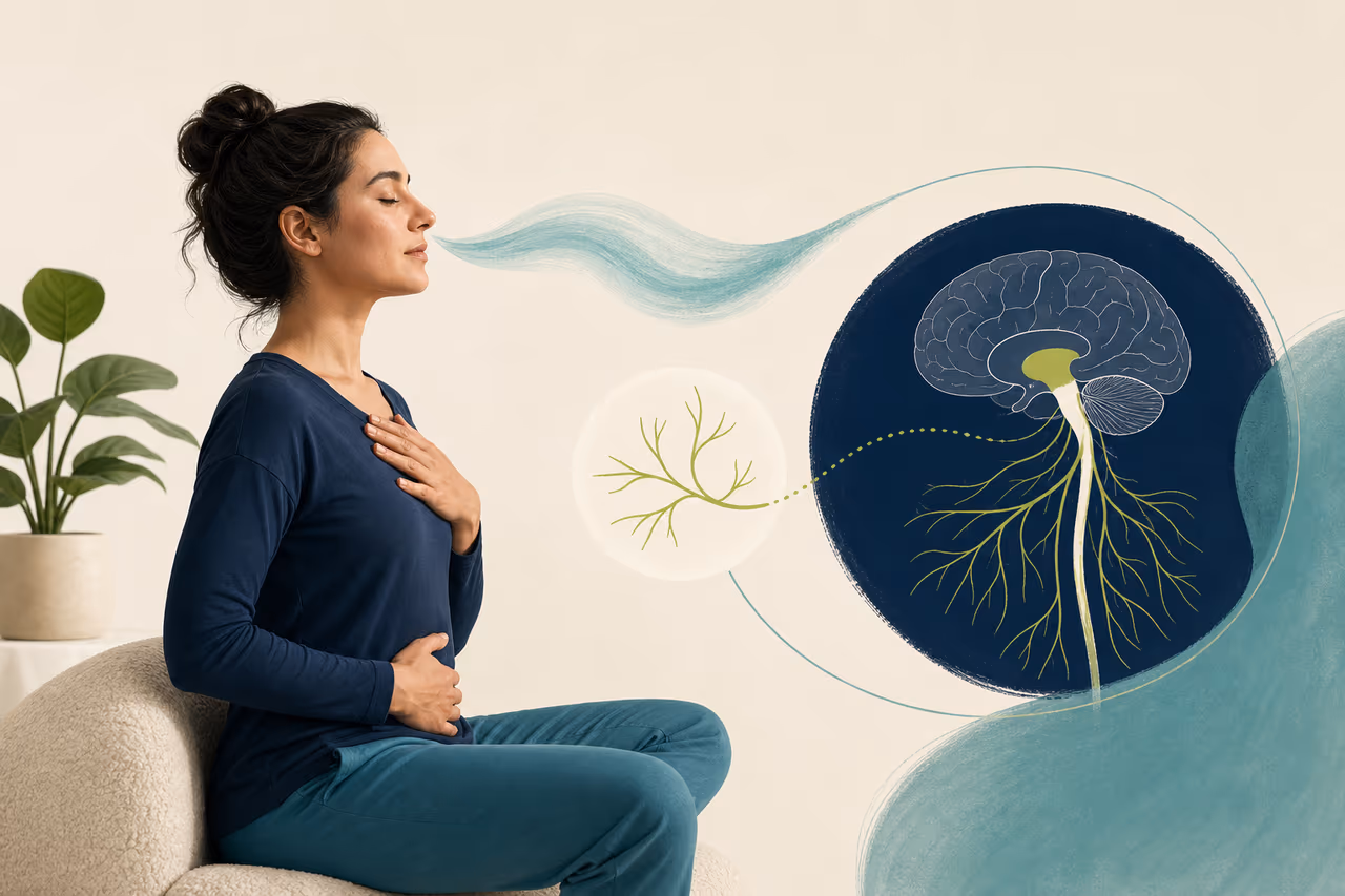 Editorial cover illustration about what nervous system regulation means.