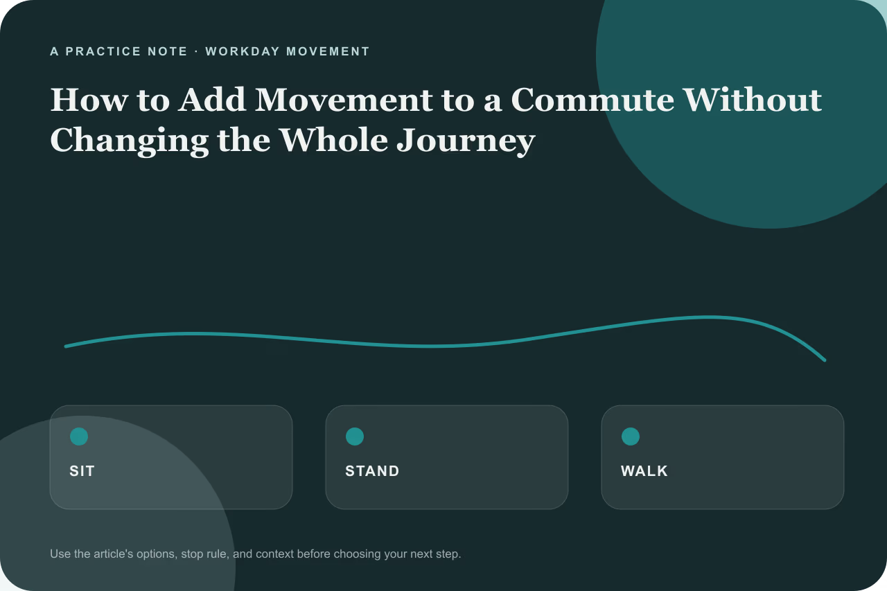 Flowchart diagram of commute movement options