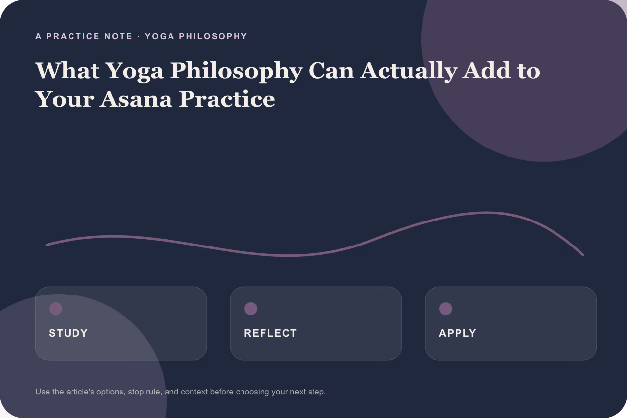 Editorial illustration showing a simple seated meditation posture.