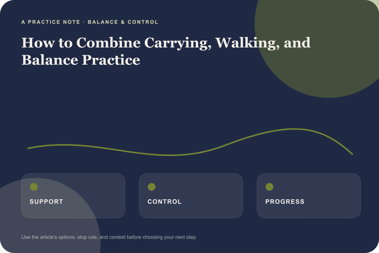 Diagram showing foot alignment and stable wall support for balance practice.