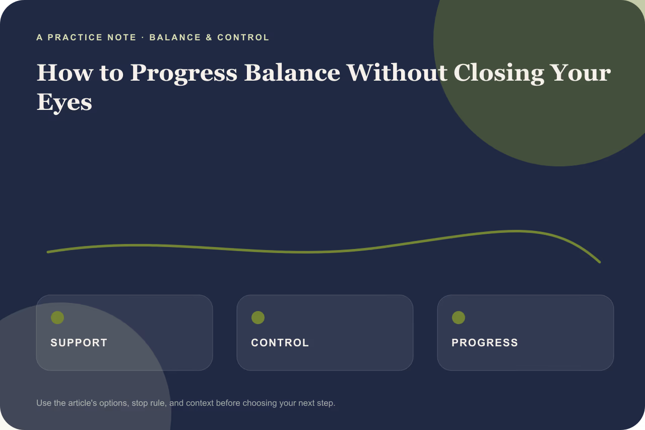 Diagram showing progressive foot placements for balance practice