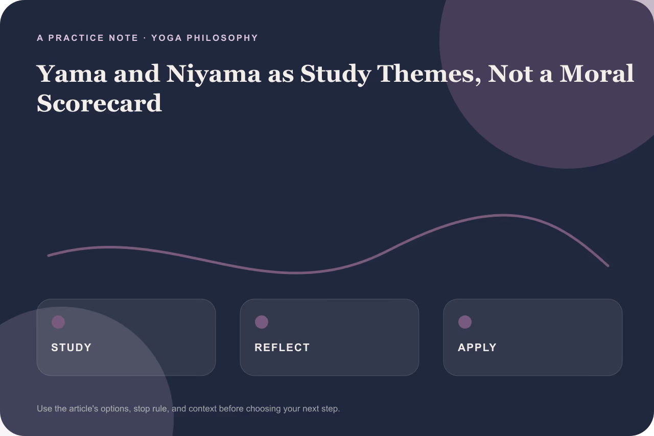 Diagram contrasting a strict moral scorecard with an open thematic study approach.