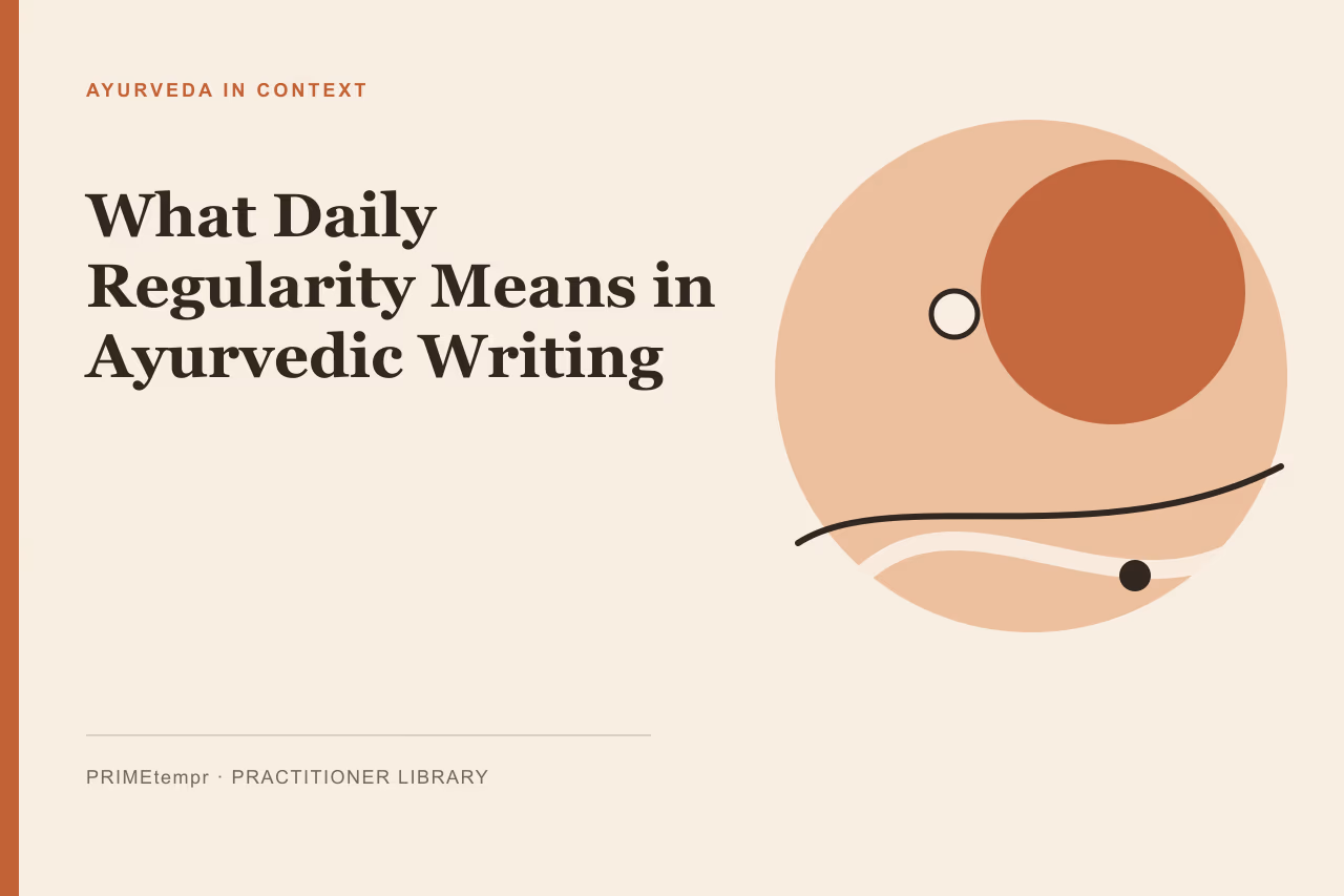 Minimalist editorial illustration representing daily rhythm and structure.