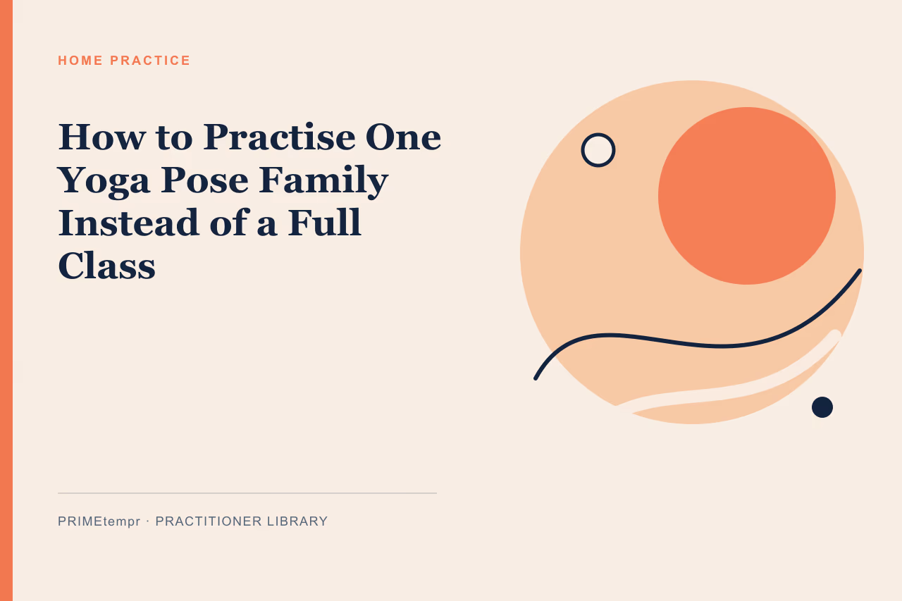 Illustration of a clean yoga mat and prop set up in a quiet room for a home practice session.