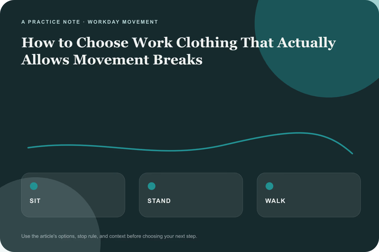 Diagram showing mobility zones in flexible work clothing.